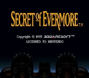 Secret of Evermore (USA) screen shot title